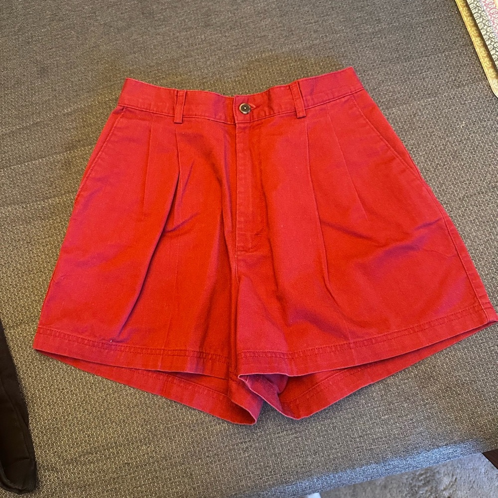 L.L. Bean High Waist Red Women's Shorts